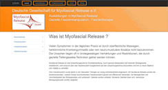 Desktop Screenshot of myofascial.de